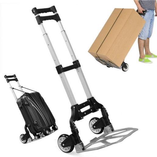 Lift10Line Katlanır Paket Taşıma Arabası 120 kg - Siyah